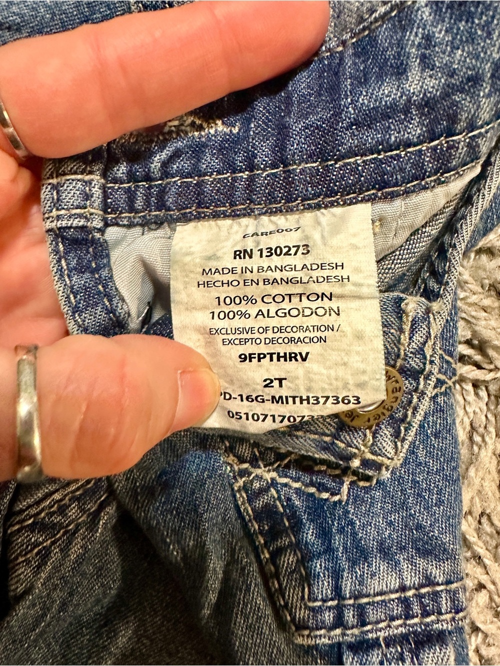 Wonderkids Denim Pull-On Jeans in Navy and Blue - Picture 10 of 16